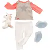 Image de Our Generation Pyjama avec licorne en peluche