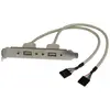 Image de Startech Adaptateur De Plaque De Fente Usb A 2 Ports Pci-e