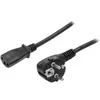 Image de StarTech Câble d'alimentation Schuko de 1,8m - CEE7 vers IEC320 C13 pour ordinateur (1.80 m), Câble d'alimentation, Noir