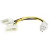 Image de StarTech Adapt Adaptateur Lp4 à 6 Pin P P Pcie (15.20 cm, PWM à 4 broches), Câble interne (PC)