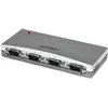 Image de StarTech Hub adaptateur sériel 4 ports USB vers RS232 (USB-A, 4 ports), Station d’accueil + hub USB, Argent