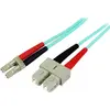 Image de Startech Câble De Raccordement En Fibre Optique Aqua 10 Go Lc/sc 2m