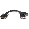 Image de StarTech DMS-59   2x VGA (0.20 m), Câble vidéo, Noir