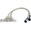 Image de Startech Adaptateur 2 Port Usb Lp Slot Plate
