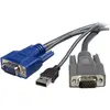 Image de StarTech 6 FT USB VGA 2-IN-1 CBLE KVM, Câble pour commutateur KVM