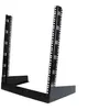 Image de StarTech.com Rack serveur 19" 12U pour bureau à 2 montants et cadre ouvert - Rack cadre ouvert - noir - 12U - 19" - pour P/N: CABCAGENUTS6, CABSCREWM52, CABSCREWSM6, CABSCRWM520, CABSCRWM620, CABSCRWS1224