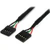 Image de StarTech 45 cm câble interne 5pin USB IDC Mainboard Header - femelle/femelle - Pinheader câble 5 pins (0.46 m, USB 2.0), Câble USB