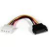Image de StarTech Adaptateur Sata Vers Lp4 (15 cm, SATA), Câble interne (PC)