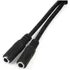 Image de StarTech Câble audio à jack 3,5 mm en Y - séparateur de casque 4 à 3 broches (0.20 m), Câble audio