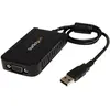 Image de StarTech USB To VGA External Video Card (8.80 cm), Adaptateur données + vidéo, Noir