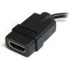 Image de StarTech HDMI (Typ A)   micro HDMI (Typ D) (0.12 m), Câble vidéo, Noir