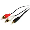 Image de StarTech 90cm 3.5mm jack 3.5mm pour câble audio cinch - St/St - câble jack/RCA (0.90 m, Câble AUX, Câbles Cinch), Câble audio