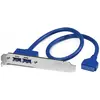 Image de StarTech Support 2 Port USB 3.0 A Femelle - Console USB 3 Pin Header Bracket (50 cm, CID), Câble interne (PC)