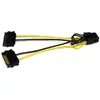 Image de StarTech Adaptateur 6 Sata à 8 Broches Pcie (15 cm), Câble interne (PC)