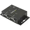 Image de StarTech 2 X Hub Adaptateur USB Vers Série (USB-B, 2 ports), Station d’accueil + hub USB, Noir