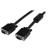 Image de StarTech.com Câble vidéo VGA coaxial pour écran haute résolution de 3 m - HD15 vers HD15 M/M - Câble VGA - HD-15 (VGA) (M) pour HD-15 (VGA) (M) - 3 m - moulé, vis moletées - noir