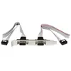 Image de StarTech.com Support de port série DB9 16 pouces à 2 ports vers en-tête 10 broches - Panneau série - DB-9 (M) pour IDC 10 broches (F) - 40.64 cm - gris