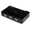 Image de StarTech Hub USB 3.0/2.0 à 7 ports avec chargeur (USB-B, 7 ports), Station d’accueil + hub USB, Noir
