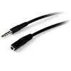 Image de StarTech Câble d'extension à 4 broches de 3,5 mm (2 m, Câble AUX), Câble audio