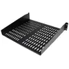 Image de StarTech.com Étagère 16" 2U cantilever ventilée universelle pour rack de server 19" - Noir (CABSHELFV) - Étagère pour rack - noir - 2U - 19" - pour P/N: RK12OD2, RK2537BKM, RK3236BKF, RK4236BKB, RK4242BK24, RK4242BK30, RKQMCAB12V2