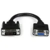 Image de StarTech DVI à (VGA, 20.30 cm), Adaptateur données + vidéo, Noir