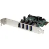Image de StarTech 4 Port PCIe USB 3.0 Card, Contrôleur SATA