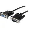 Image de StarTech.com Câble série DB9 RS232 noir en liaison directe 3 m - M/F - Rallonge de câble série - DB-9 (M) pour DB-9 (F) - 3 m - noir - pour P/N: 1P3FPC-USB-SERIAL, IC232TTL, ICUSB2324I, ICUSB232D, ICUSB232IS, ICUSB232V2