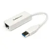 Image de StarTech Adaptateur LAN USB 3.0 vers Gigabit Ethernet (USB 3.0, RJ45 (1x)), Adaptateur réseau, Blanc