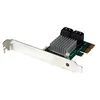 Image de StarTech.com Carte contrôleur PCI Express RAID à 4 ports SATA 6 Gb/s avec HyperDuo (PEXSAT34RH) - Contrôleur de stockage (RAID) - 4 Canal - SATA 6Gb/s - profil bas - RAID 0, 1, 10, JBOD - PCIe 2.0 x2 - pour P/N: ST521PMINT