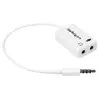 Image de Startech Câble Mini Jack 4p A 2x H 3 Pin