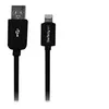 Image de StarTech.com Câble Apple Lightning vers USB pour iPhone 5 / iPod / iPad de 1 m - M/M - Noir (USBLT1MB) - Câble Lightning - Lightning mâle pour USB mâle - 1 m - double blindage - noir - pour P/N: ST7C51224, ST7C51224EU