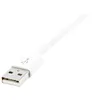 Image de StarTech.com Câble Apple® Lightning vers USB pour iPhone, iPod, iPad 2 m Blanc - Câble iPhone 5 - Chargeur Synchronisation Lightning - 2m - Câble Lightning - Lightning mâle pour USB mâle - 2 m - double blindage - blanc - pour P/N: KITBXAVHDPEU, KITB