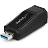 Image de StarTech USB 3.0 Gigabit Network Adapter (USB, USB 3.0, RJ45 (1x)), Adaptateur réseau, Noir