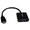 Image de StarTech.com Adaptateur / Convertisseur HDMI vers VGA pour ordinateur de bureau / ordinateur portable / Ultrabook - M/F - 1920x1080 - Noir - High Speed - adaptateur vidéo - HDMI mâle pour HD-15 (VGA) femelle - 24.5 cm - noir - support 1080p, actif - pou