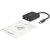 Image de StarTech USB 3.0 Double Port Gigabit Nic Nic (USB, RJ45 Gigabit Ethernet (2x)), Adaptateur réseau, Noir