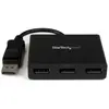 Image de StarTech HUB 3 PORTS DISPLAYPORT 1.2 MST (3 ports), Station d’accueil + hub USB, Noir
