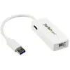 Image de StarTech GIGABIT USB 3.0 NIC - BLANC (USB, USB 3.0, RJ45 (1x), RJ45 Gigabit Ethernet (1x)), Adaptateur réseau, Blanc