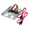 Image de StarTech.com Kit de Montage pour 2 Disques Durs 2,5" SATA dans Baie 3,5" - Adaptateur DD 2,5" vers 3,5" - Bracket 3,5" pour HDD / SSD 2,5" - Adaptateur pour baie de stockage - 3,5" à 2,5" - acier - pour P/N: 25S22M2NGFFR, S322M225R, SAT2M2NGFF25, SAT32M2