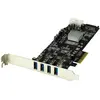 Image de StarTech Carte 4 Pt 2 Canaux Pcie USB 3, Contrôleur SATA