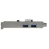 Image de Startech Carte Contrôleur PCI Express 2 Ports USB 3.0 SuperSpeed avec UASP - Adaptateur PCIe 2x USB 3.0 avec UASP - Alimentation LP4 - Adaptateur USB - PCI Express x1 - USB 3.0 x 2 - pour P/N: CFASTRWU3, S251SMU33EP, ST103008U2C, ST53004U1C, ST7300U3M, S