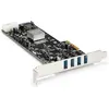 Image de StarTech 4 Port PCIe Quad Bus USB 3.0 Card, Contrôleur SATA