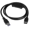 Image de StarTech.com Câble adaptateur USB 3.0 vers eSATA de 91cm pour HDD / SSD / ODD - Câble USB 3.0 pour disque dur eSATA avec SATA 6Gb/s - M/F - Contrôleur de stockage - eSATA 6Gb/s - USB 3.0