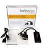 Image de StarTech.com Adaptateur VGA vers HDMI avec audio USB et alimentation USB - Convertisseur portable VGA vers HDMI - M/F - 1080p - Blanc - Câble adaptateur - HD-15 (VGA), USB type B mâle pour HDMI femelle - 26 cm - noir - alimentation USB, support 1080p, a