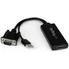 Image de StarTech Adaptateur VGA Vers HDMI Avec Audio (Analogique -> Numérique), Convertisseur vidéo