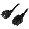 Image de StarTech Cordon D'Alimentation 2m Ac Schuko à C19 (2 m), Câble d'alimentation, Noir