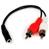 Image de Startech Câble Stéréo (m) Vers 2x Rca (f) 15 Cm 3.5 Mm