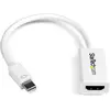 Image de StarTech Convertisseur Mdp Vers HDMI - 4k (HDMI, 15 cm), Adaptateur données + vidéo, Blanc