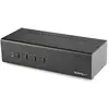 Image de StarTech 4 Ports Double écran Dvi Kvm, Commutateur KVM, Noir
