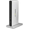 Image de StarTech Station d'accueil pour ordinateur portable USB 3.0 (USB-B, 1 portion), Station d’accueil + hub USB, Noir, Argent