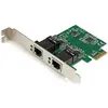 Image de StarTech 2 Port 1 Gbps P P P P L P E Ethernet (Mini PCI Express), Carte réseau